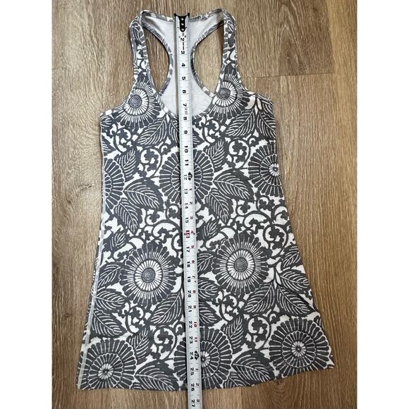 Lululemon|4 Cool Racerback Tank Top|Grey/White|SZ ? S‎ - Picture 3 of 6